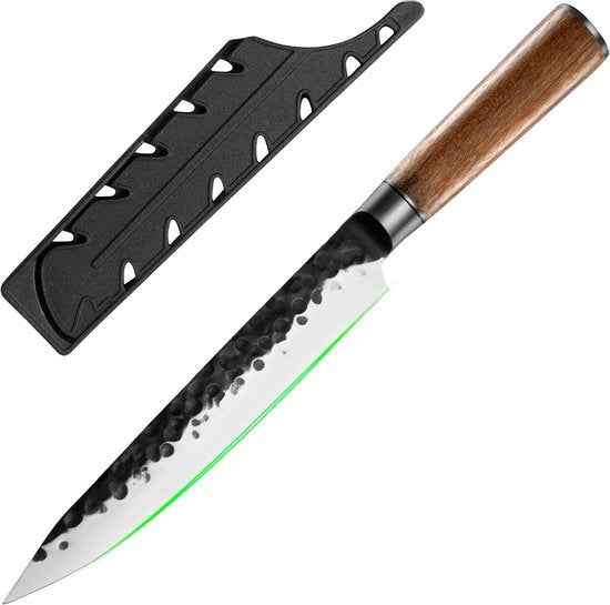 Coltello da Carne e Verdura in Acciaio Inox con Manico Lungo 20 cm