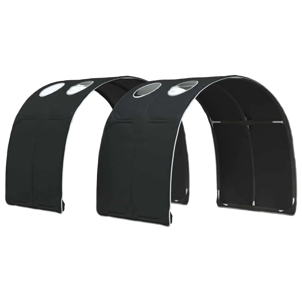 Letto con Tunnel 3 pz Bianco e Nero Legno ingegnerizzato 3423622