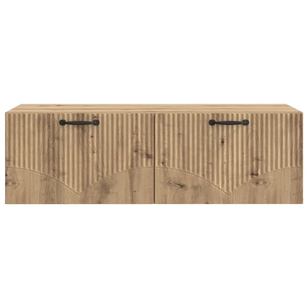 Mobile Porta TV da Muro-Credenza per TV sospesa Rovere Artigianale 98 x 41 x 30 cm 611177