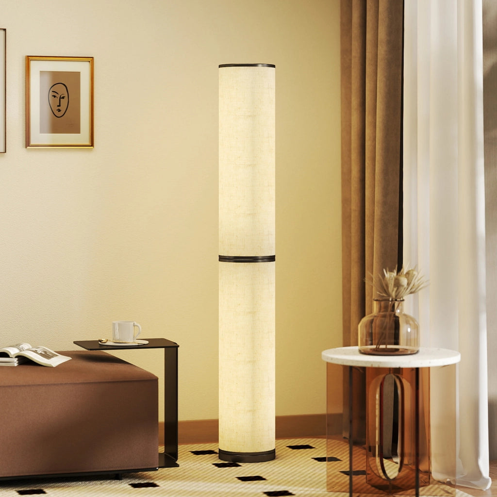 Lampada da Terra Moderna ¨C Xylo ¨C Luminosit¨¤ e Temperatura Colore Regolabili con Telecomando Beige
