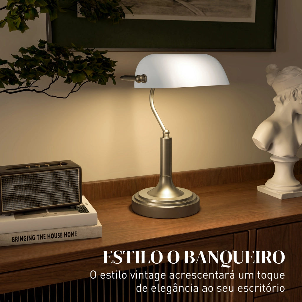Lampada da Scrivania con Interruttore Basculante ¨C Minimal ¨C Bianco