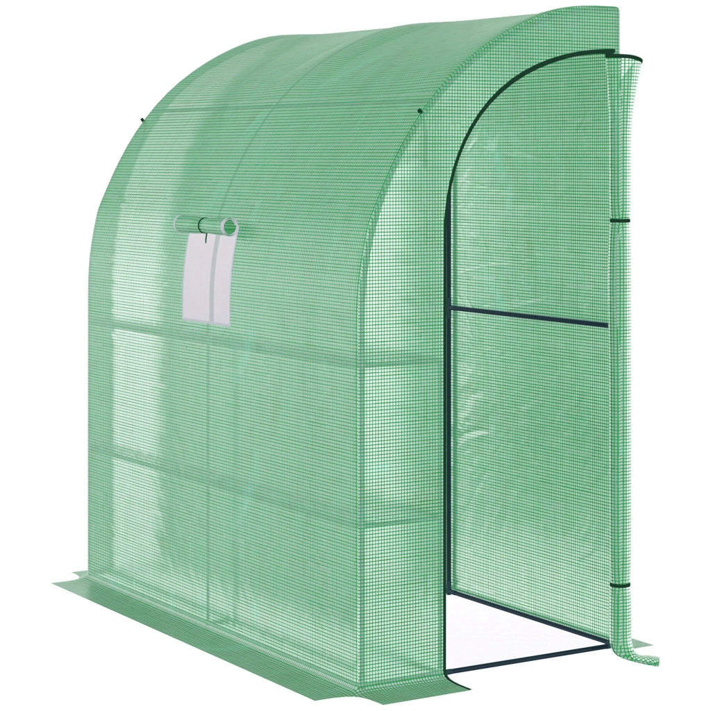 Serra da Giardino con Finestre e Scaffali ¨C Zephmum ¨C Verde 200x100x215 cm