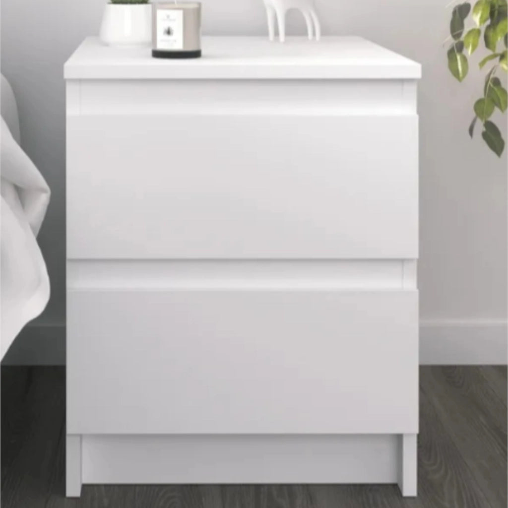 Commode SOLA - Bianca - 2 Cassetti - Larghezza 40 cm, Altezza 50 cm, Profondit? 43 cm
