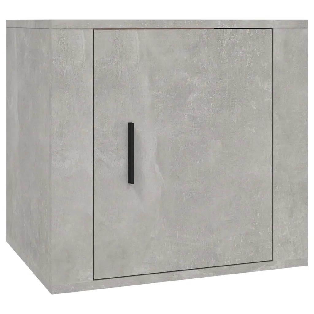 Comodini 2 pz-Set di 2 Tavolino da notte Grigio Cemento 50x39x47 cm