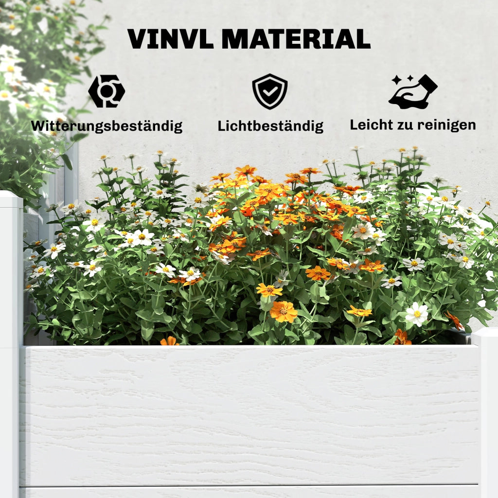 Vaso da Giardino Modulare Impilabile 3 Livelli ¨C Minimal ¨C Plastica