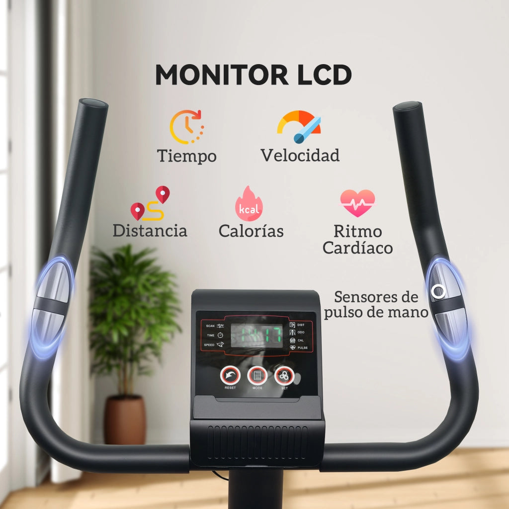 Bicicletta Statica ¨C zephmum ¨C Nero 88x50.5x131.5 cm
