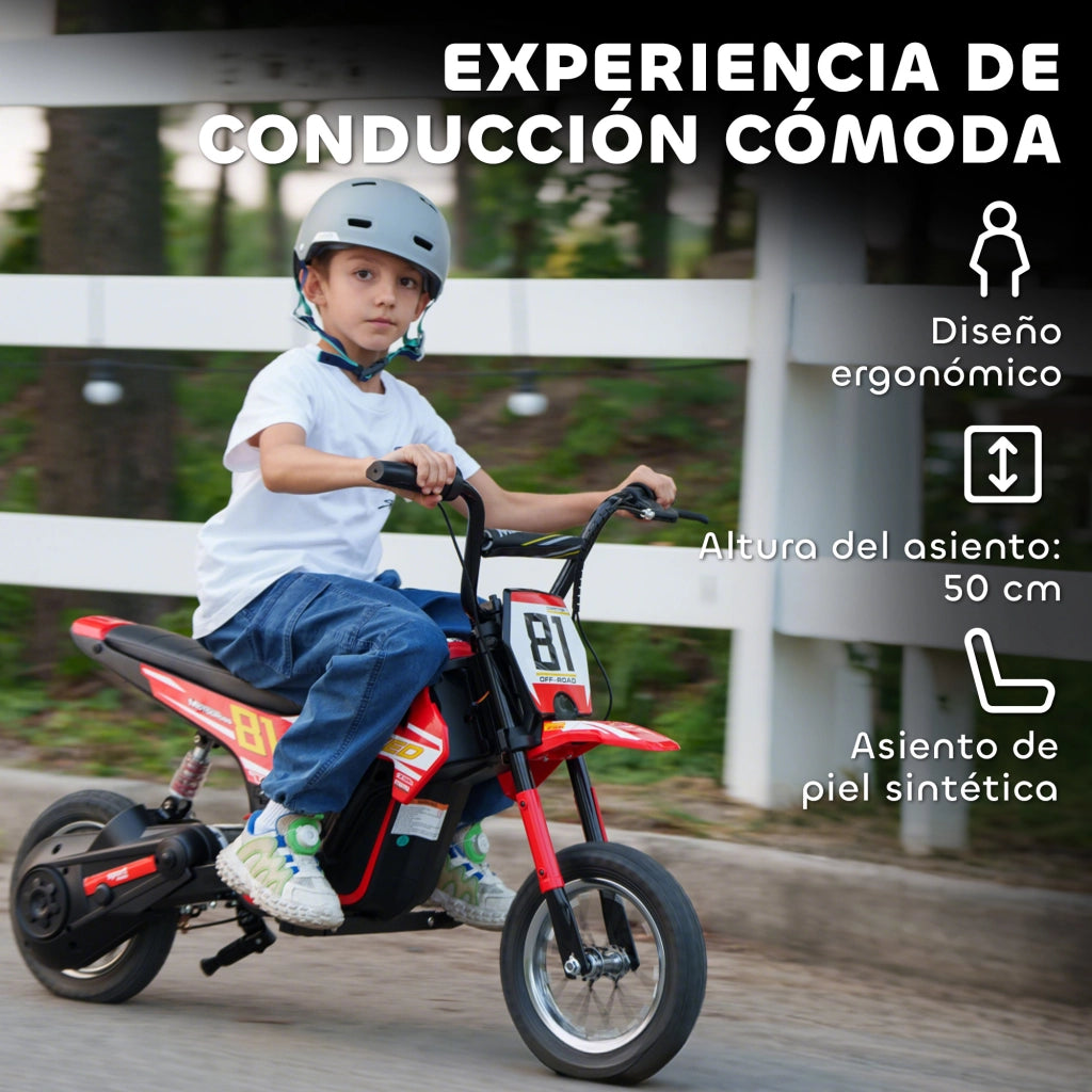 Moto Elettrica per Bambini 24V ¨C zephmum ¨C Rosso