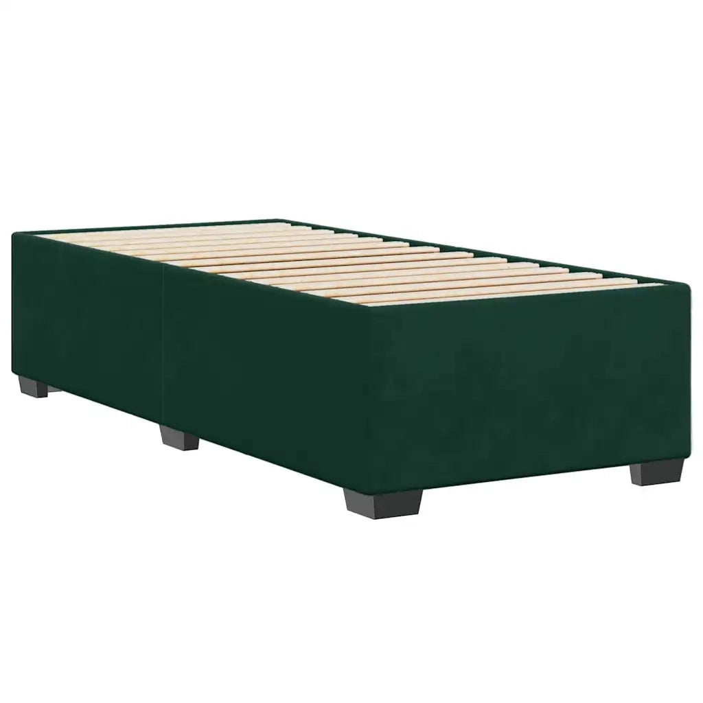 Giroletto senza Materasso Verde Scuro 90x190 cm in Velluto 3284604