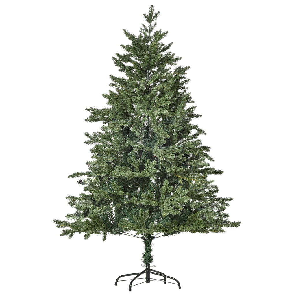 Albero di Natale Artificiale 150 cm ¨C Minimal ¨C 444 Punte, Resistente al Fuoco, Con Base in Metallo