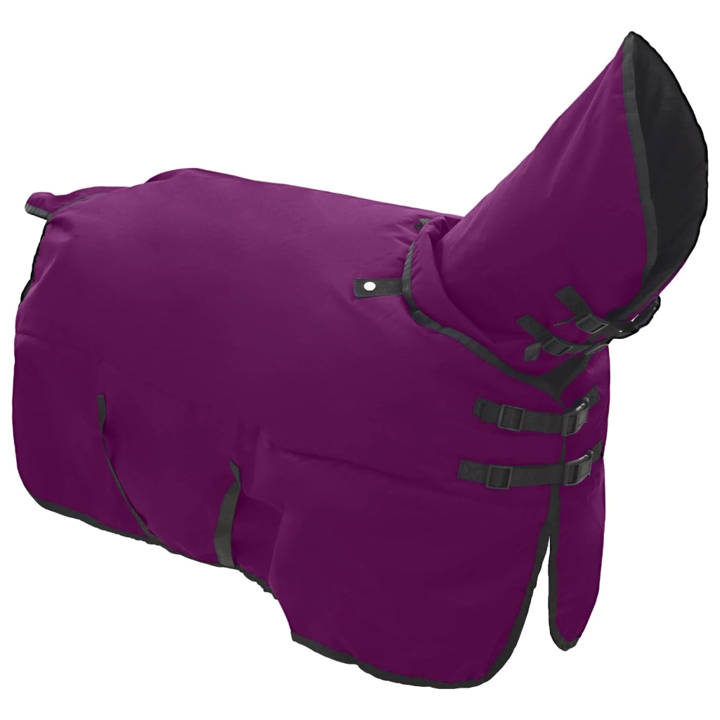 Coperta per Cavalli Verde Scuro e Nero 165 cm Poliestere 42013166