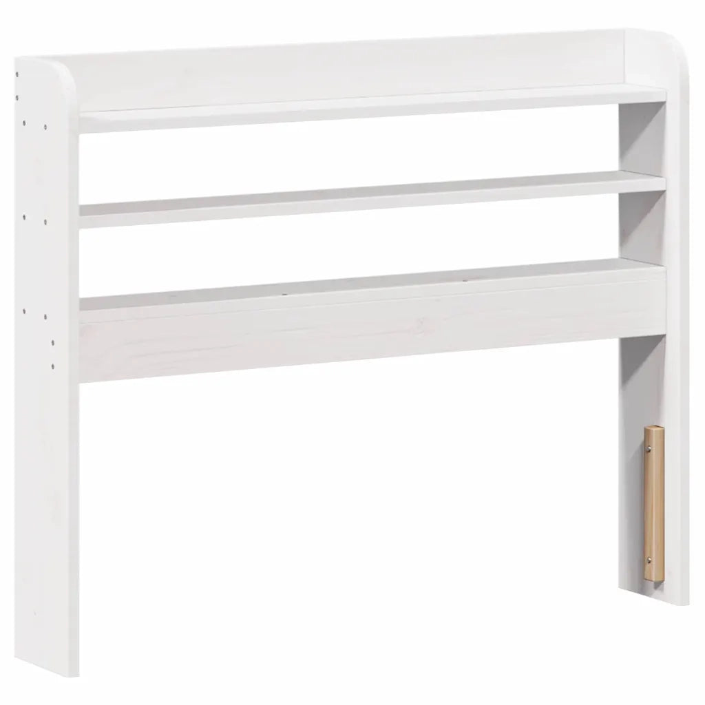 Letto senza Materasso-Struttura Letto Bianco 75x190 in Legno Massello di Pino 285744