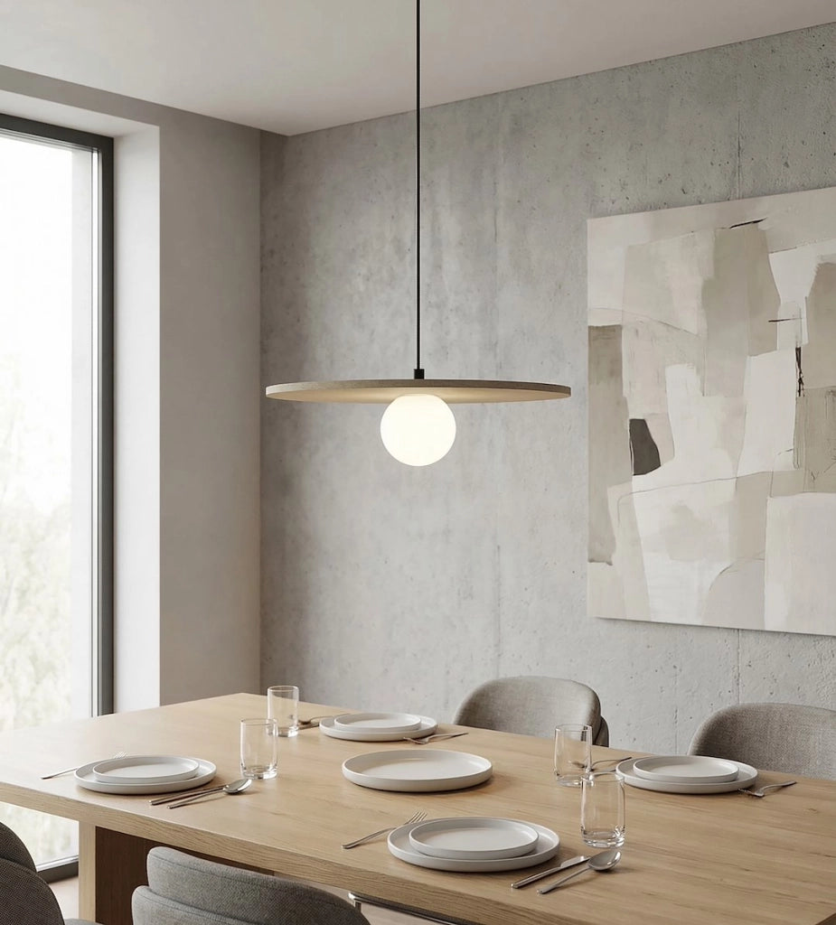 Lampada a sospensione CALMA beige feltro 1xG9 Emibig