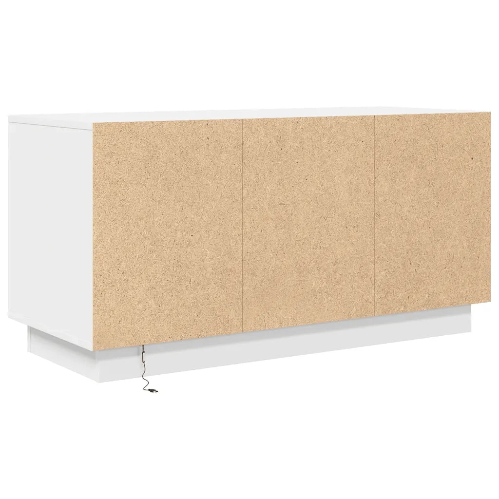 Mobile Porta TV con Luci LED Bianco 100x41x50 cm 861409