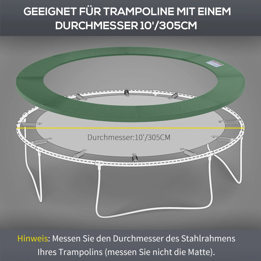 Copertura per trampolino ¨C Minimal ¨C ?305 cm verde resistente UV