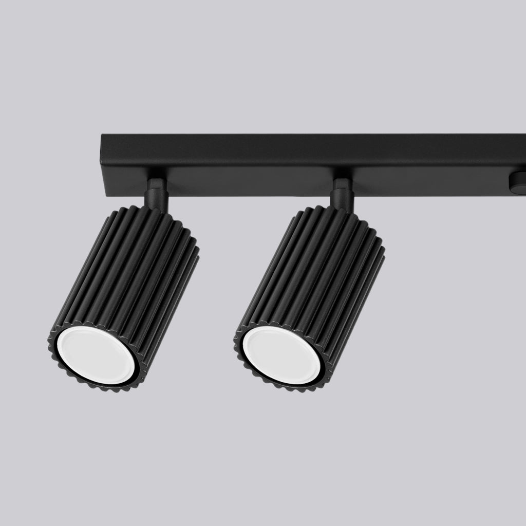 Lampada da soffitto KARBON 6L nero