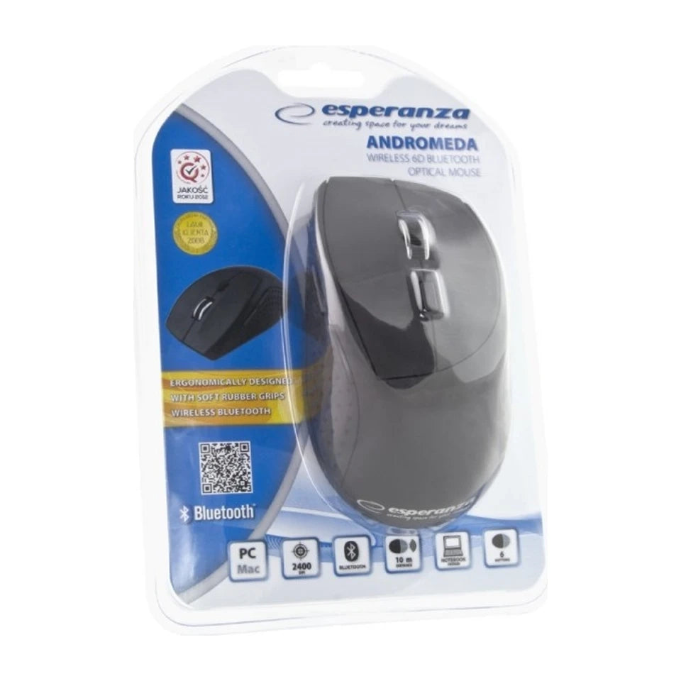 Mouse Esperanza EM123K Bluetooth 2400 DPI per mano destra