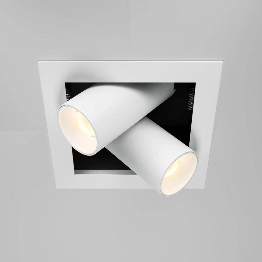 Maytoni Lampada da Incasso Magnum 1 luce LED integrato bianco alluminio