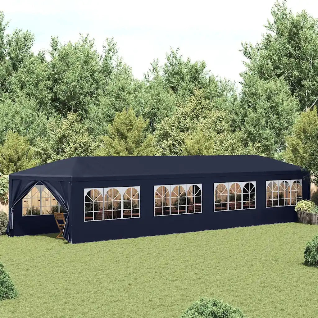 Gazebo da Giardino 3x12 m Blu