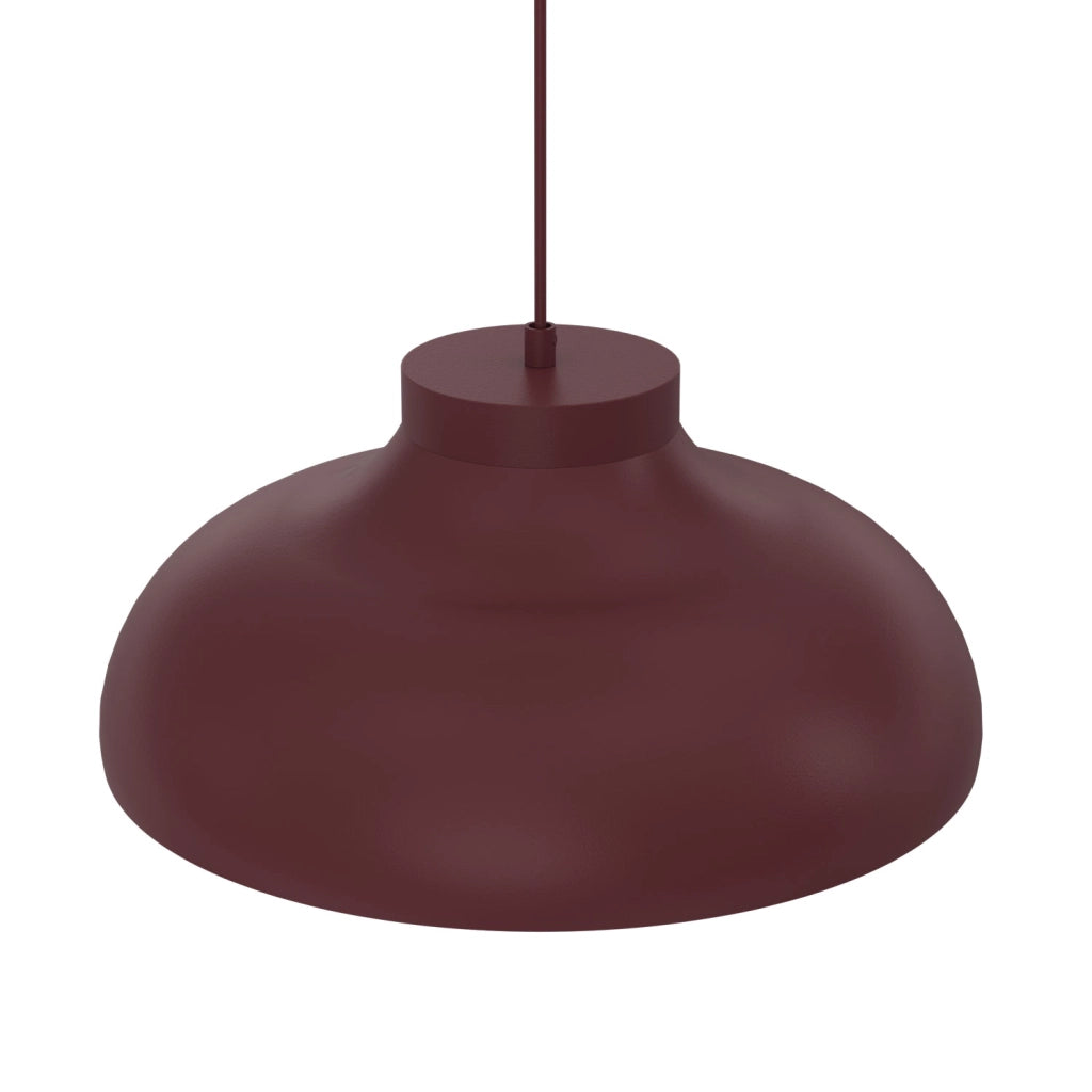 Lampada sospesa Basca 1xE27 bordo metallo Luminex