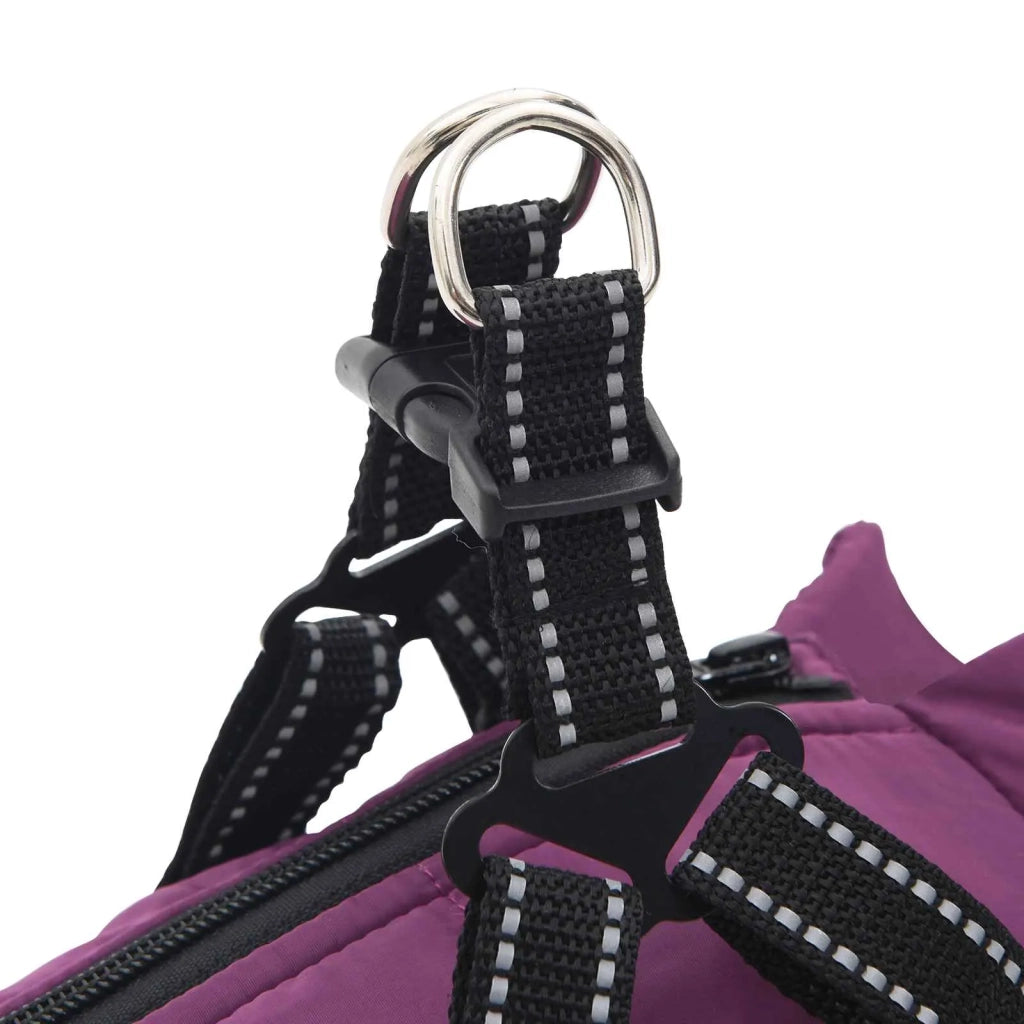 Cappotto per Cani Viola L40 Pile e Poliestere CFW4551343