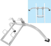 Sistema di Stabilizzazione per Scale - Piattaforma Adattabile - Superficie Antiscivolo - Set di Supporti per Tetti - Maniglia di Sicurezza - Adatto per Condotti di Scarico - Sostegno per Scale
