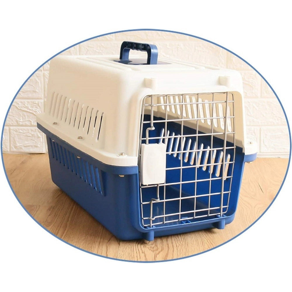 Trade Shop - Trasportino Per Animali Trasporto Gatti Cani Gabbia Viaggio Portatile 66x47x46cm -