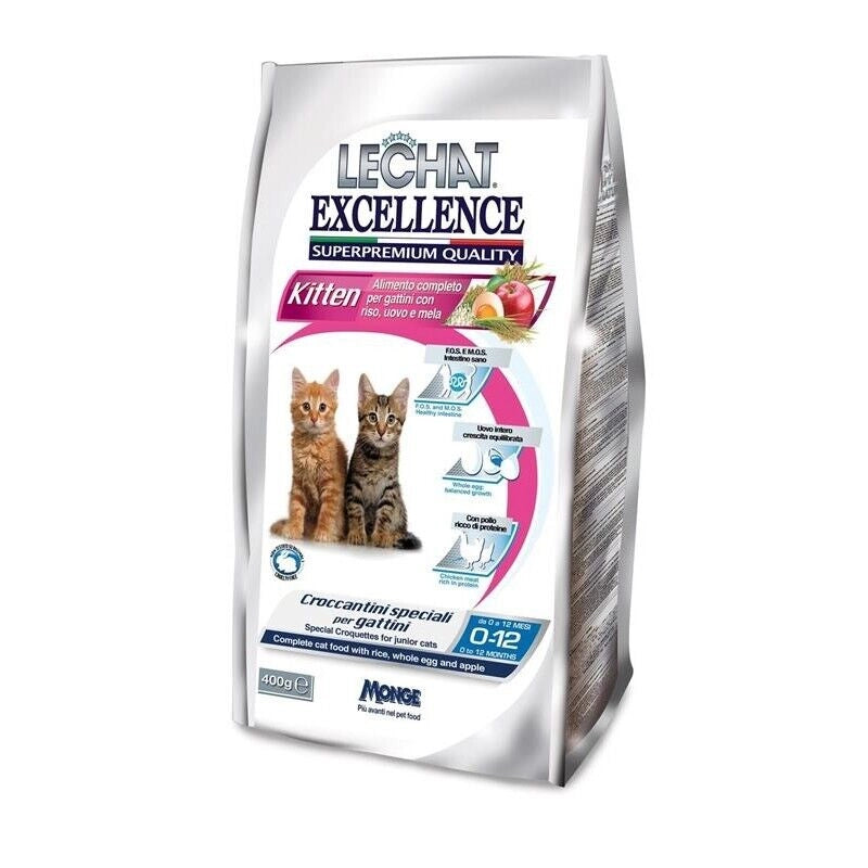 LECHAT EXCELLENCE SUPERPREMIUM CROCCANTINI 400 GRAMMI KITTEN