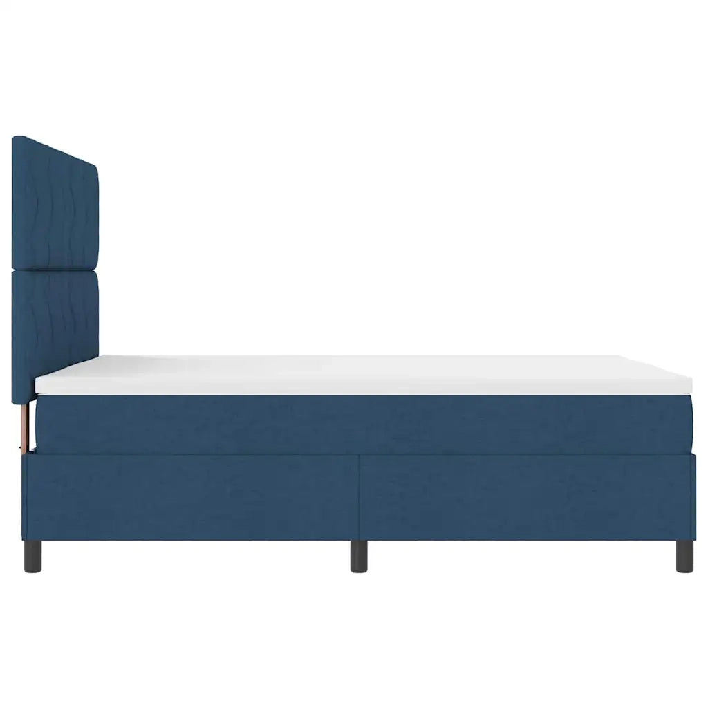 Letto a molle con materasso Blu 140 x 190 cm Tessuto 3342948