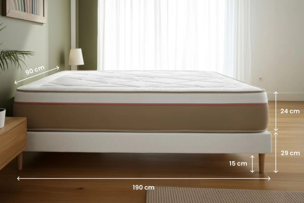 Materasso e base 90x190 cm - Le Soyeux