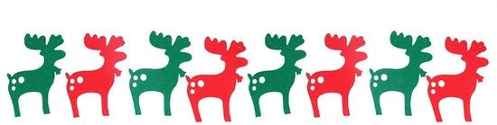 Decorazioni per Natale 4 Set - Bambino/Elfo - Ornamento - Resistente allo Scavo - Tessuto a Doppia Facia - 2,5 Metri - Decorazione Natale