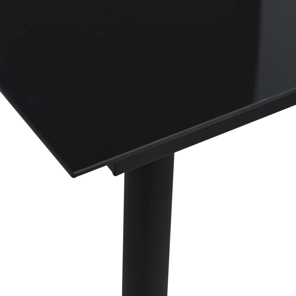 Set da Pranzo da Esterni 3 pz in Corda di Cotone e Acciaio Nero 3058277