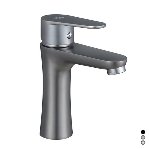 MISCELATORE MONOCOMANDO LAVABO SERIE LIZZY- Nichel Nero Spazzolato- DH- pezzi 1
