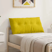 Cuscino per Schiena Giallo 100 x 50 cm Tessuto in Cords 42014768