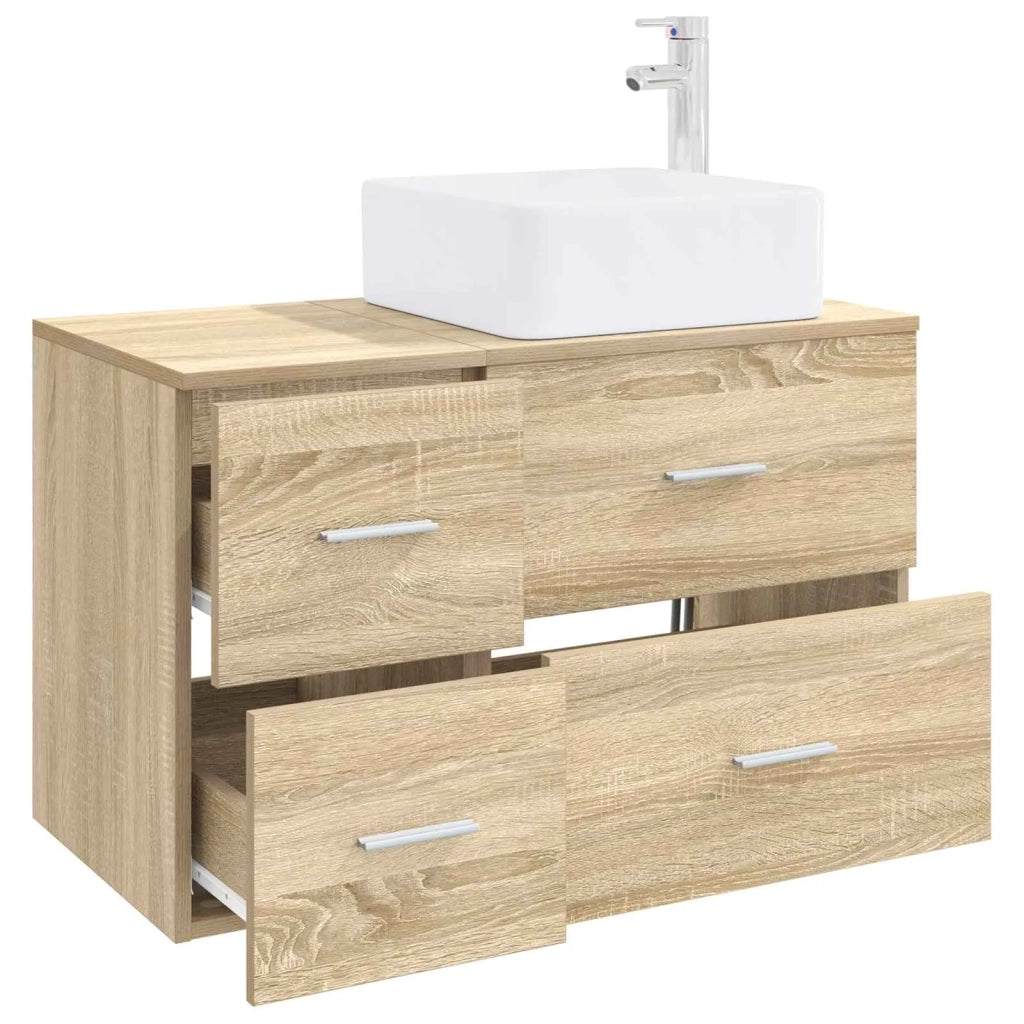 Set di mobili per il bagno 2 pcs Rovere Sonoma 3403962