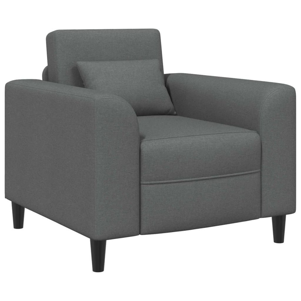Poltrona Grigio Scuro Tessuto 42042455
