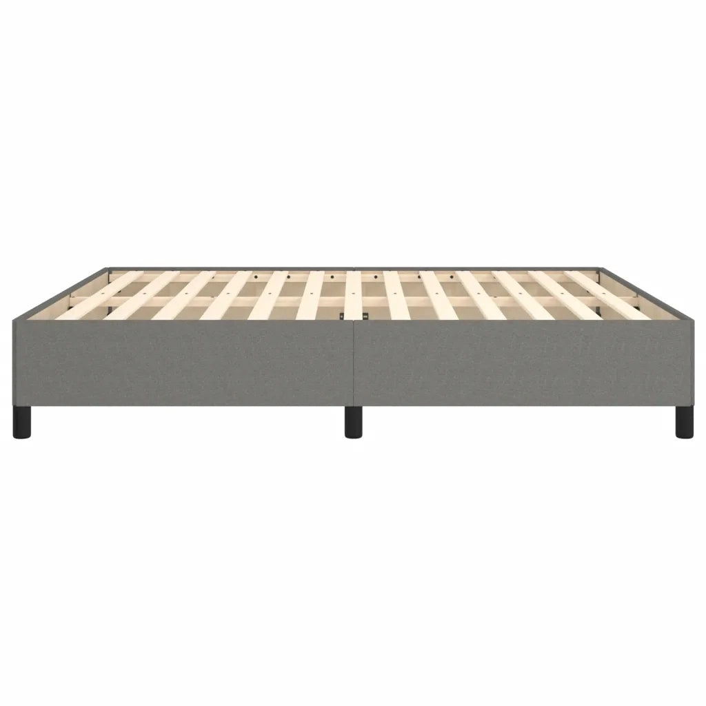 Letto matrimoniale | Letto per adulti | Giroletto senza Materasso Grigio Scuro 180x200 cm Tessuto