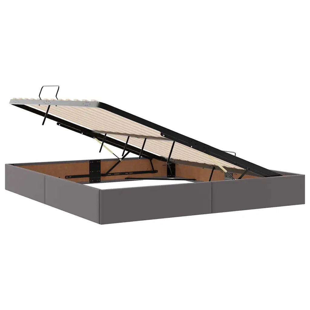 Letto con contenitore e materasso Grigio 160 x 200 cm 3370403