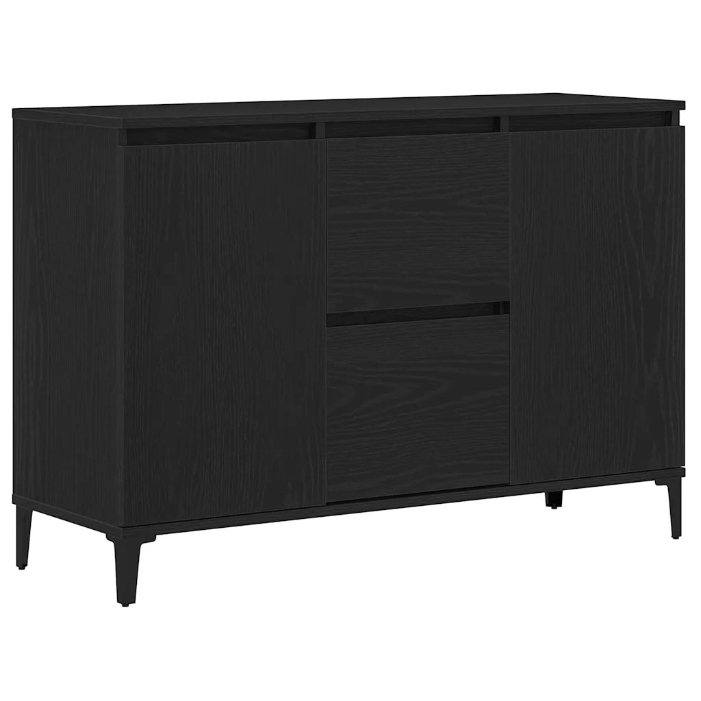 Credenza Rovere Nero 104 x 35 x 70 cm Legno multistrato 862597