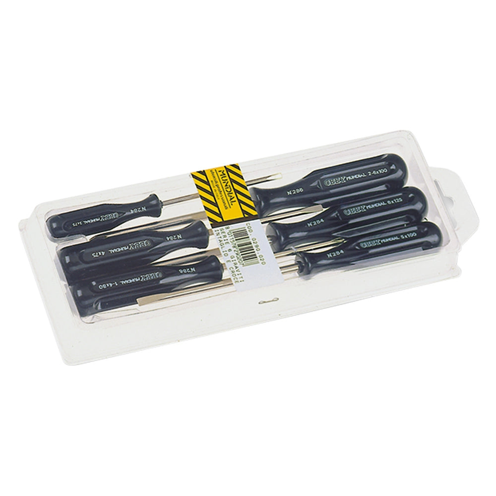 1cf serie cacciaviti in confezione termoplastica 6 pezzi - art. 190 cod:ferx.5030620nlm