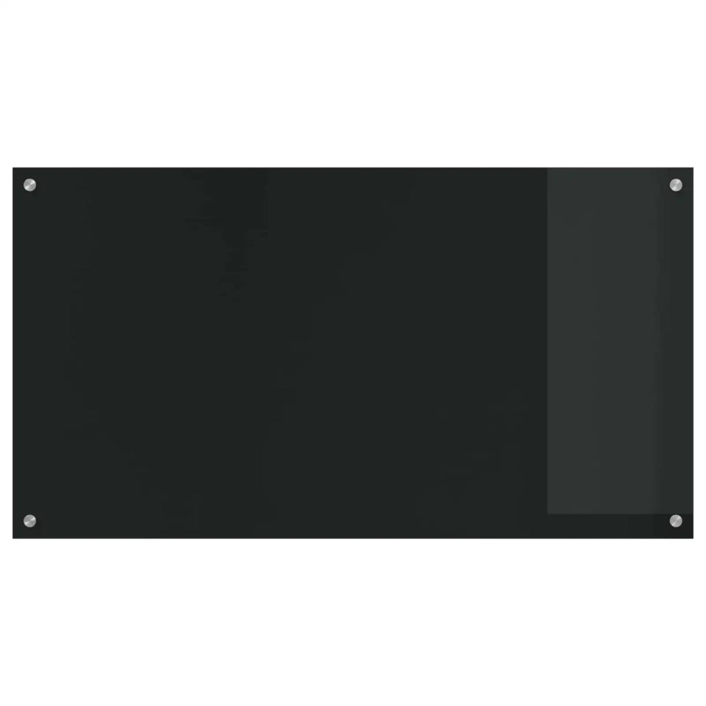 Rivestimento da Cucina-Paraschizzi per Cucina Nero 110 x 60 x 0,6 cm vetro temperato