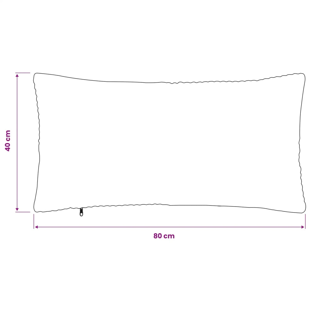 Federa 2 pcs ALMELO Blu navy 40 x 80 cm corduroy 914629