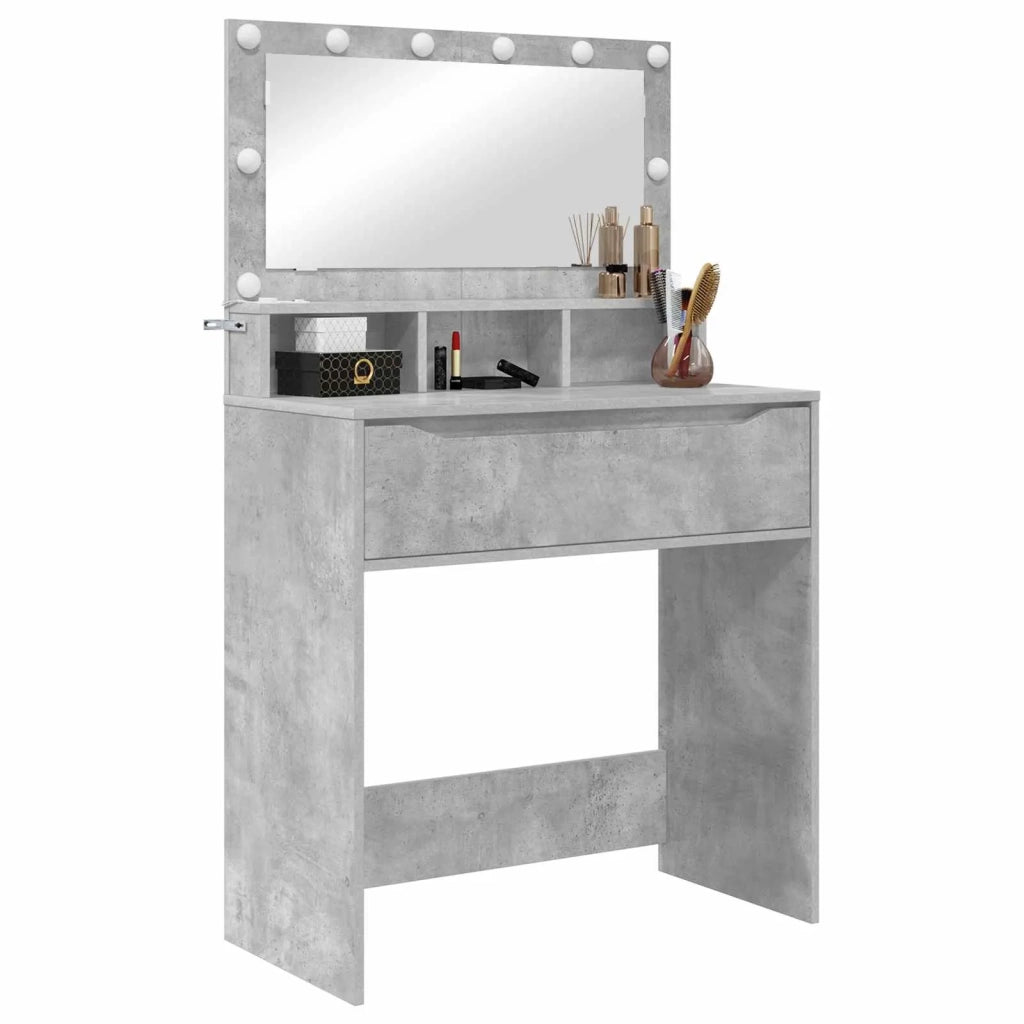 Tavoli da Trucco per Camera da Letto Grigio cemento 888970