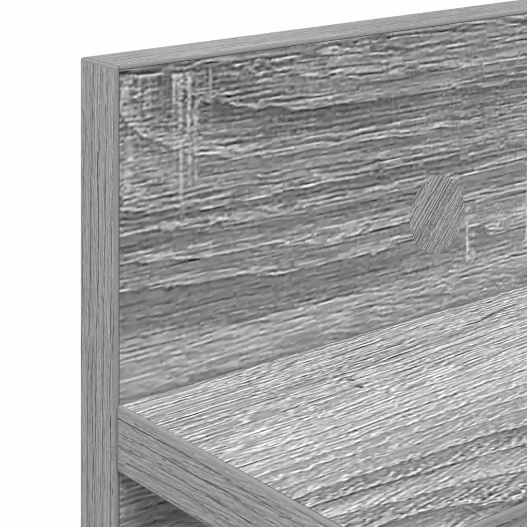 Appendiabiti a muro A parete Grigio Sonoma 80 x 10,5 x 18 cm 874400
