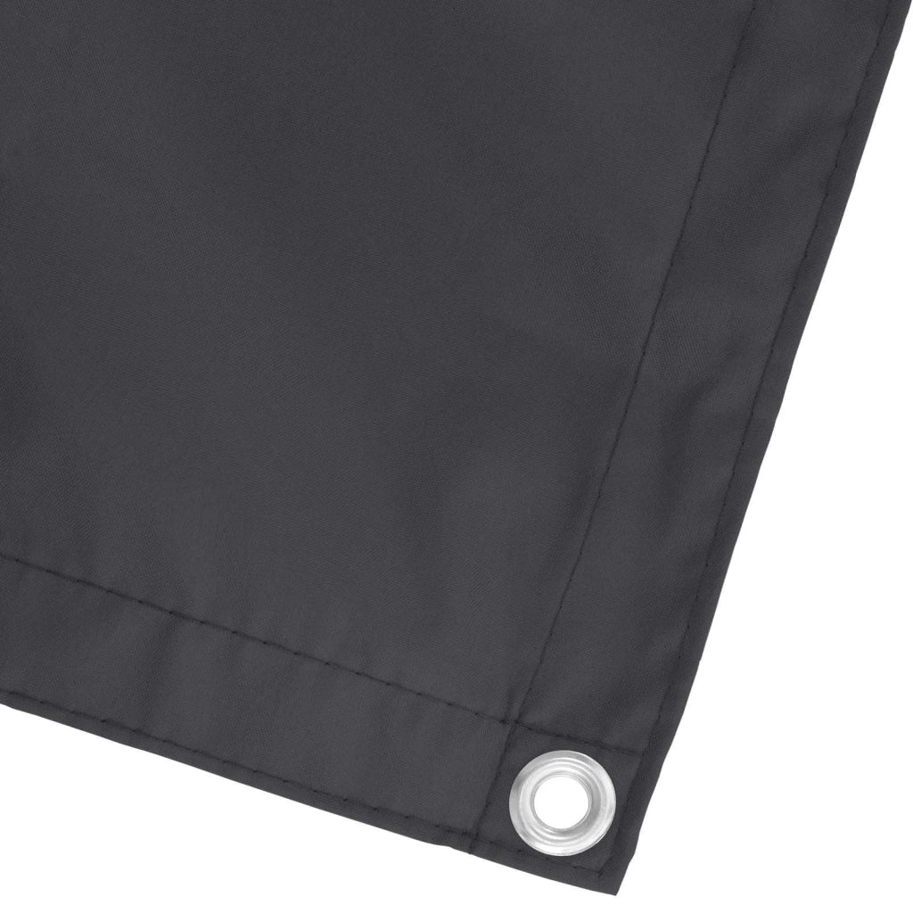 Schermo da balcone Nero 110 x 600 cm Tessuto Oxford 42030860