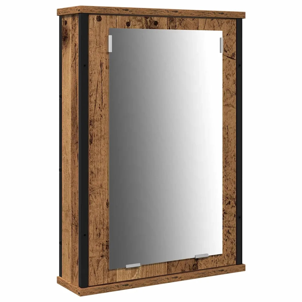 Set di mobili per il Bagno | Armadio da bagno con lo scaffale 3 pz Legno vecchio