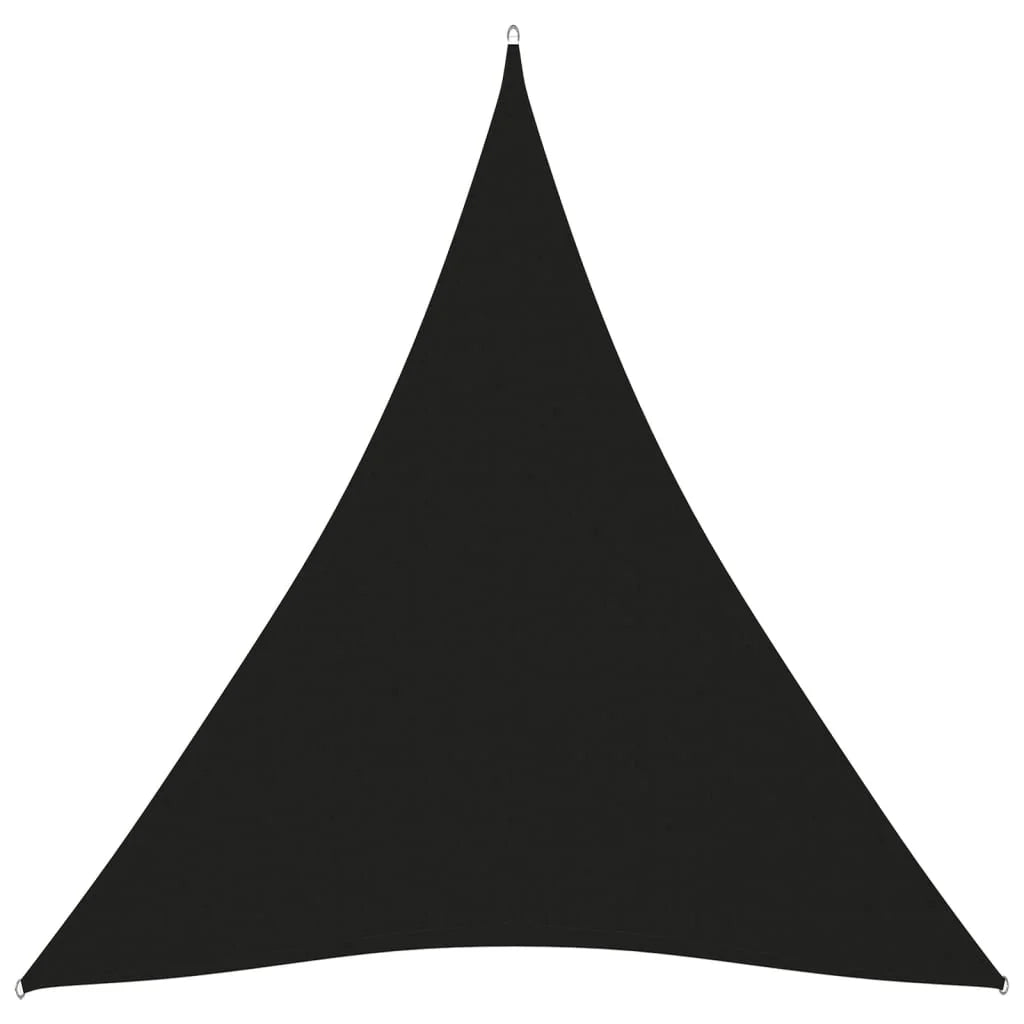 Tenda parasole/ombrellone triangolare in tessuto Oxford 5 x 7 x 7 m nero 02_0009940