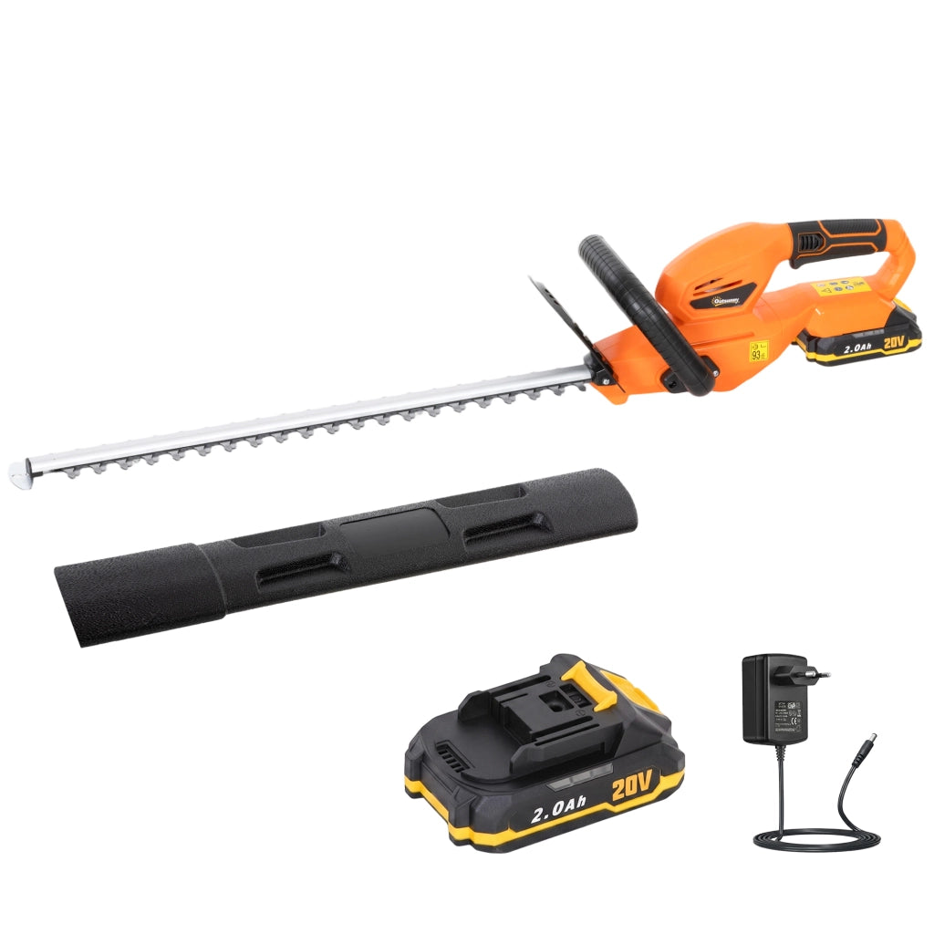 Tagliasiepi a Batteria 18V ¨C Xylo ¨C Lama 51cm, Batteria 2Ah, Arancione