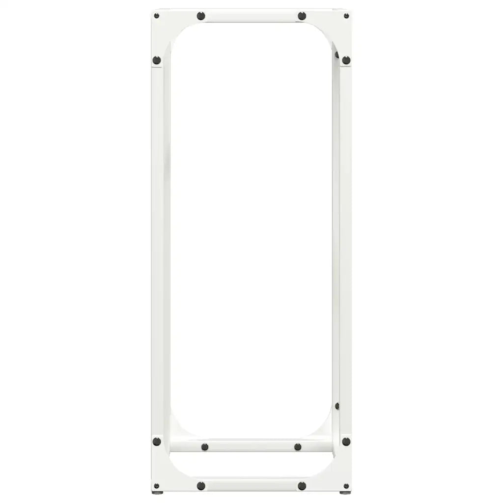 Rastrelliera per Legna da Ardere Bianca 25x25x60 cm 864260