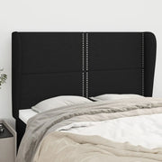 Testiera ad Orecchio Nera 147 x 23 x 118/128 cm in Tessuto 3117816
