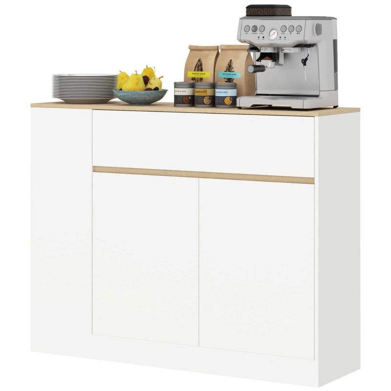 CREDENZA con ripiano regolabile 105 x 30 x 81,5 cm Bianco